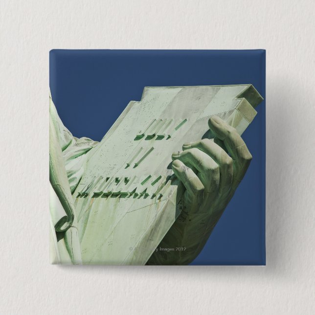 Statue of Liberty 2 15 Cm Square Badge (Front)
