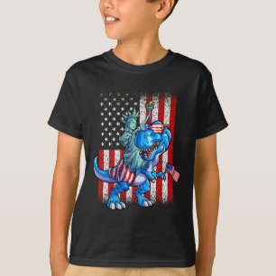 Statue Of Liberty 4th Of July Shirt Boys American 