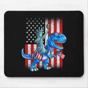 Statue Of Liberty 4th Of July Shirt Boys American Mouse Pad