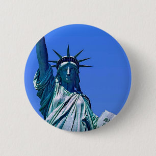 Statue of Liberty 6 Cm Round Badge