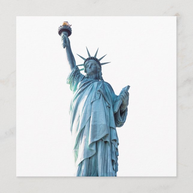 Statue of liberty  advice card (Front)