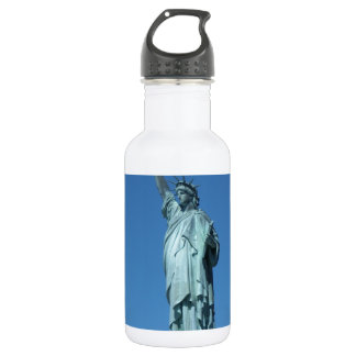 Statue of Liberty against a blue sky 532 Ml Water Bottle
