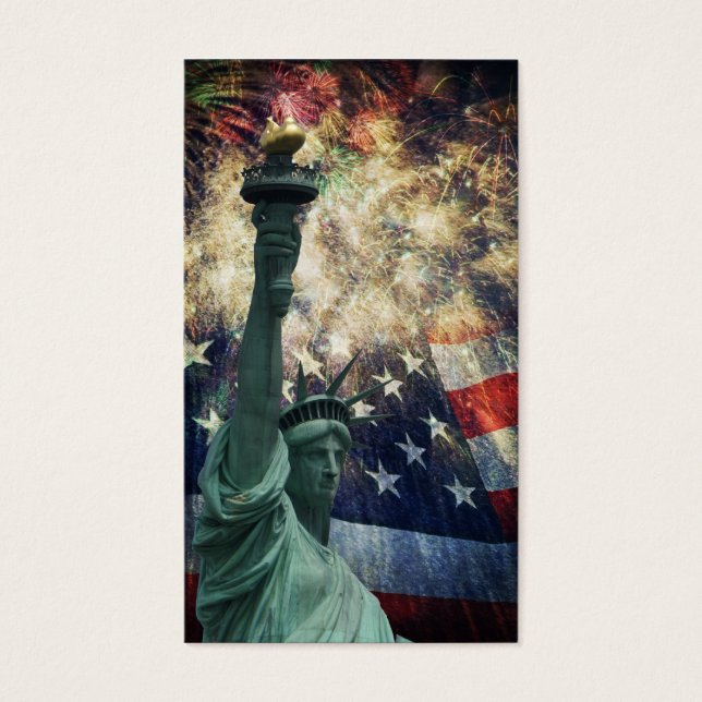 Statue of Liberty and Firworks (Front)