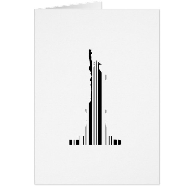 STATUE OF LIBERTY BAR CODE New York Barcode (Front)