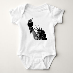 Statue of Liberty Black & White Baby Bodysuit