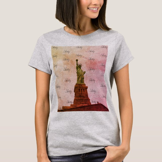 Statue of Liberty Burnout T-Shirt (Front)