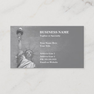 statue of liberty business card