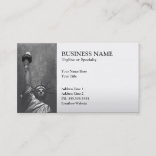 statue of liberty business card