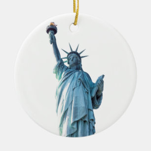 Statue of liberty   ceramic tree decoration