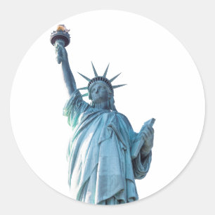 Statue of liberty  classic round sticker