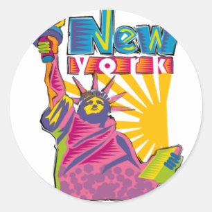Statue of Liberty Classic Round Sticker