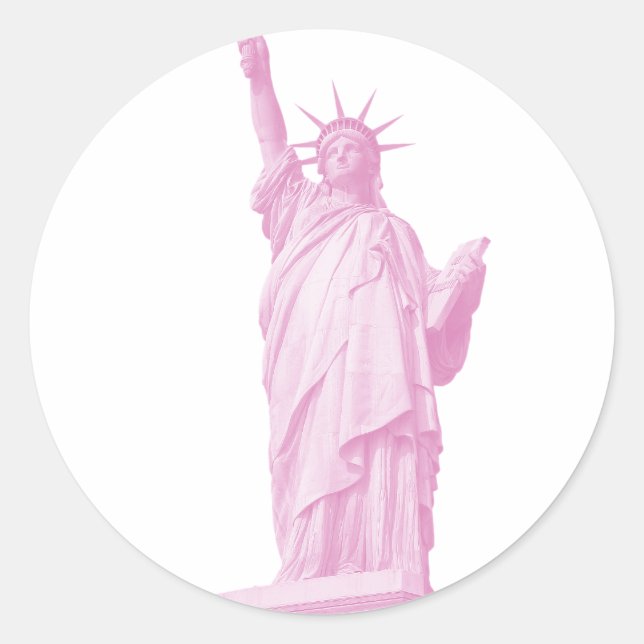 Statue of Liberty Classic Round Sticker (Front)