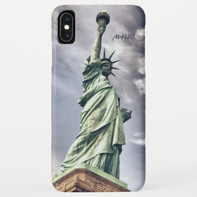 Statue of Liberty custom monogram phone cases (Back)