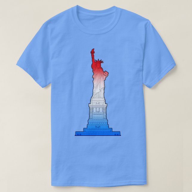 Statue of Liberty Elevation Drawing T-Shirt (Design Front)