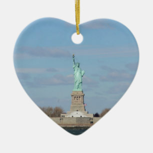 Statue Of Liberty Ellis Island Ceramic Tree Decoration