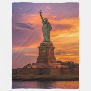 STATUE of LIBERTY Fleece Blanket