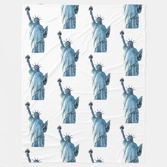 Statue of liberty   fleece blanket (Front)