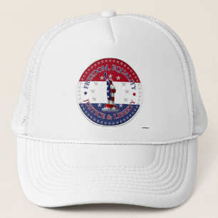 Statue of Liberty FREEDOM,EQUALITY,JUSTICE,LIBERTY Trucker Hat