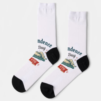 Statue of Liberty Funny Independence Day July 4th Socks