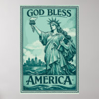 Statue of Liberty - God Bless America