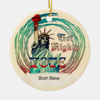 Statue of Liberty Got Rights Ceramic Tree Decoration