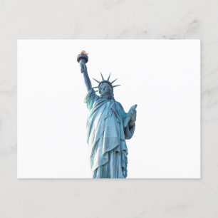 Statue of liberty holiday postcard