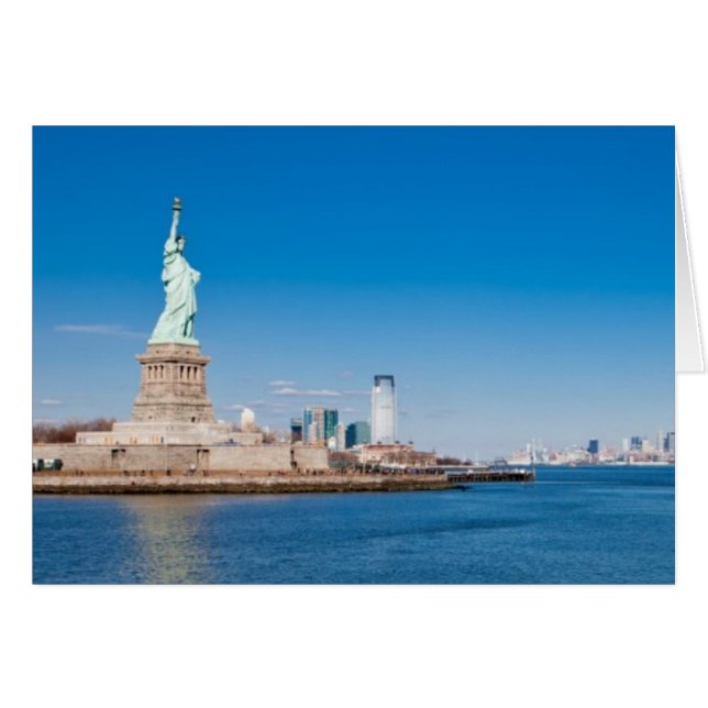 Statue of Liberty, Hudson River and Manhattan (Front Horizontal)