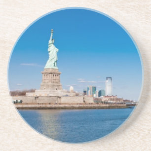 Statue of Liberty, Hudson River and Manhattan Coaster