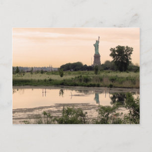 Statue Of Liberty In Morning Postcard
