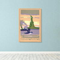 Statue of Liberty in New York City, Vintage Travel