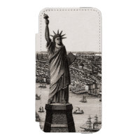 Statue Of Liberty In New York Harbour