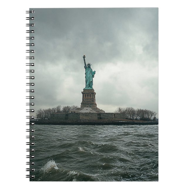 Statue of Liberty in Storm Notebook (Front)