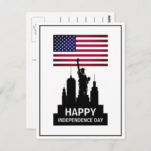 Statue of Liberty, Independence Day Celebration Postcard