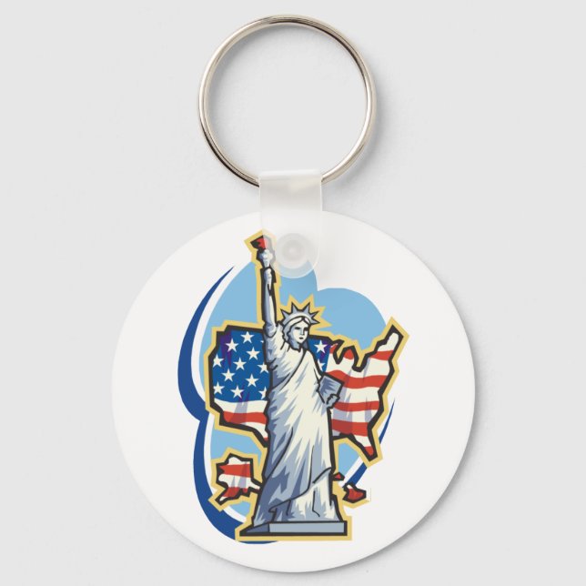 Statue Of Liberty Keychain (Front)