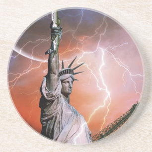 Statue of Liberty Lightening. Coaster