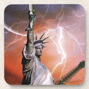 Statue of Liberty Lightening. Coaster