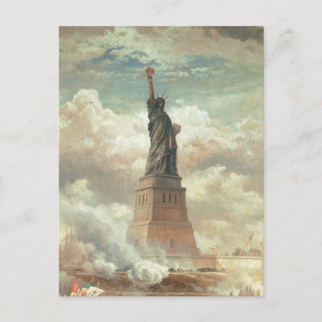 Statue of Liberty, New York circa 1800's Postcard (Front)