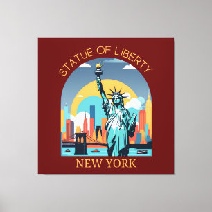 Statue of Liberty, New York City Canvas Print