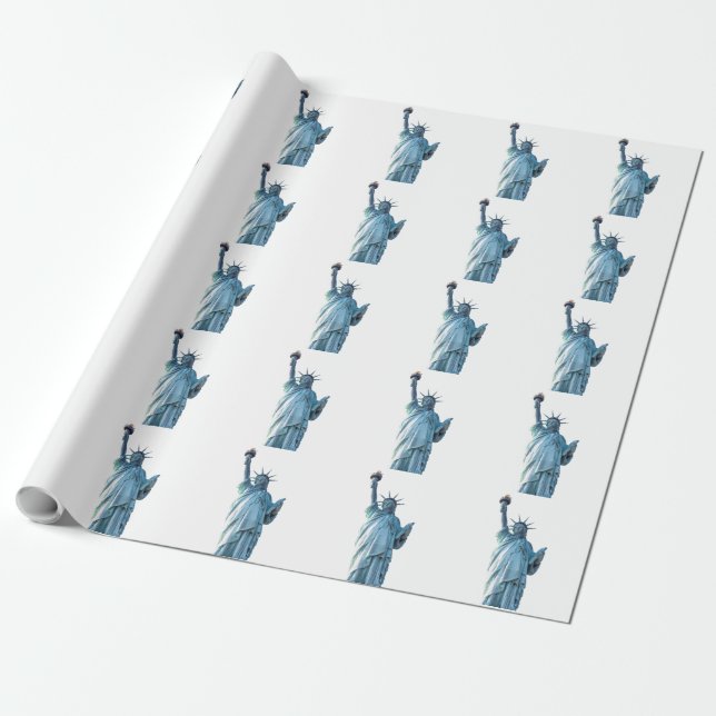Statue of Liberty New York City Wrapping Paper (Unrolled)