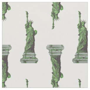 statue of liberty new york fabric