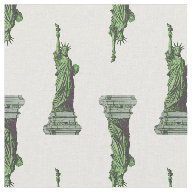 statue of liberty new york fabric (Close Up)