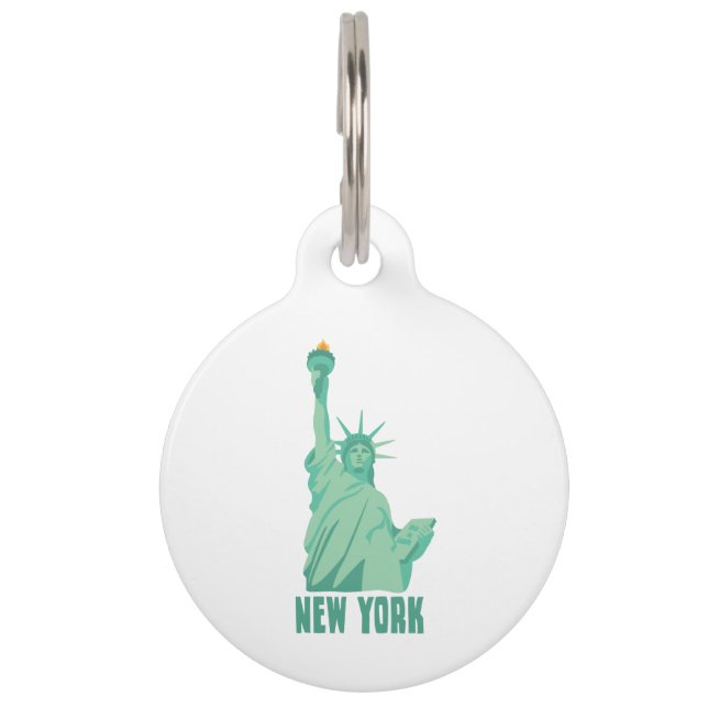Statue Of Liberty New York Pet Tag (Front)