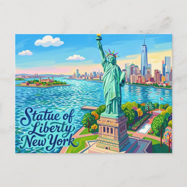 Statue of Liberty, New York Postcard (Front)
