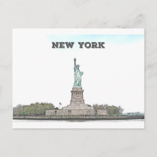 Statue of Liberty - New York Postcard