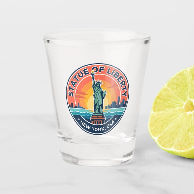 Statue of Liberty New York Shot Glass (Front)