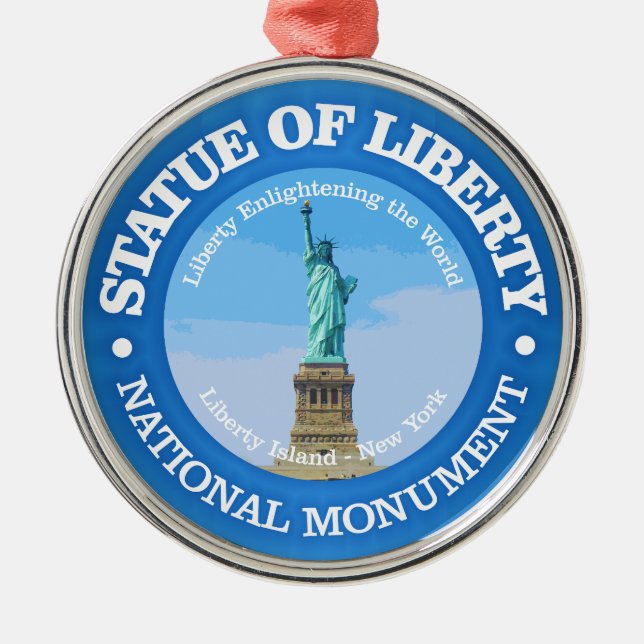 Statue of Liberty (NM) Metal Tree Decoration (Front)