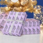 Statue of Liberty NYC Christmas Hanukkah Purple Wrapping Paper<br><div class="desc">Wrapping paper features an original illustration of the Statue of Liberty wrapped in lights for the holidays.

This Chanukah illustration is also available on other products. Don't see what you're looking for? Need help with customisation? Contact Rebecca to have something designed just for you.</div>