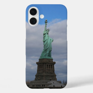 Statue of Liberty NYC illuminated iPhone 16 Plus Case