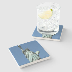 Statue of Liberty, Odaiba, Tokyo, Japan Stone Coaster