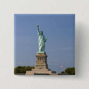Statue of Liberty on Liberty Island in New 15 Cm Square Badge